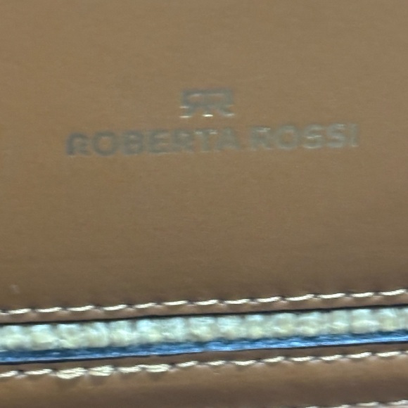 ROBERTA ROSSI leather and raffia bag - Picture 9 of 9